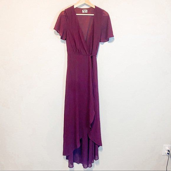 Stunning Sophia FLOWY Chic Merlot/Burgundy Wrap Maxi Dress & or Bathing Coverup! - Picture 2 of 8